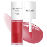 NOONI Korean Hydrating Lip Oil - Appleberry | Long-Lasting, Moisturizing, Plumping, Revitalizing for Dry Lips, Waterproof, No Peel Off, Hydrating, Nourishing Crystal Clear, 0.12 FL Oz