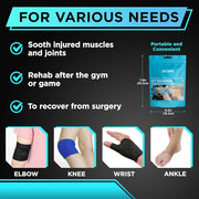 OK TAPE 2 Rolls Ice Self Stick Bandage Wrap, Instant Cold Relief for Knee, Ankle, Wrist, Cold Compress Elastic Athletic Tape for Sports Injuries, No Refrigeration Needed, 4 Inch Wide, Navy Blue