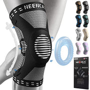 NEENCA Professional Knee Brace for Pain Relief, Medical Knee Support with Patella Pad & Side Stabilizers, Compression Knee Sleeve for Meniscus Tear, ACL, Joint Pain, Runner, Workout - FSA/HSA Eligible