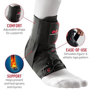 McDavid Ankle Brace Ultralight for Sprained Ankle, Figure 8 Ankle Braces, Lace up Ankle Brace, Ankle Braces for Men and Women, Ankle Support Brace and Stabilizer