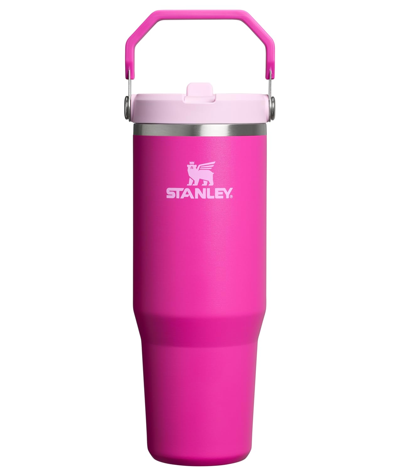 Stanley IceFlow 2.0 Flip Straw Tumbler with Handle 30 oz | Twist On Lid and Flip Up Straw | Leakproof Water Bottle | Insulated Stainless Steel | BPA-Free | Prickly Pear