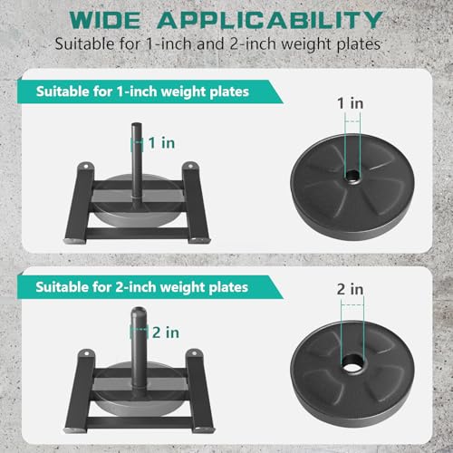 Moricher Weight Sled with Harness, Heavy Duty Fitness Strength Training Sled Workout Sled for Athletic Exercise and Speed, Suitable for 1" and 2" Weight Plates