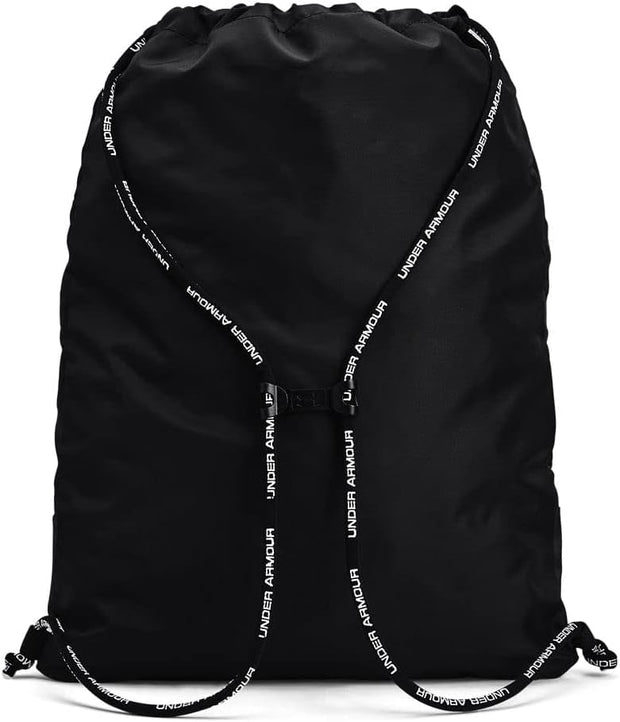 Under Armour Unisex-Adult Undeniable Sackpack , Black (001)/Metallic Silver , One Size Fits Most