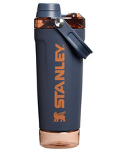 Stanley Activate Shaker Bottle 20 oz | Leakproof Insulated Stainless Steel Shaker Cup | Base Storage and Twist On Fast Flow Lid | Protein Shakes and Pre Workout Powder | BPA-Free | Toast