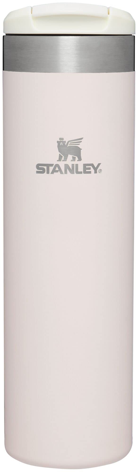 Stanley AeroLight Transit Bottle 20 oz | Locking Drink Through Lid | Leak Resistant Water Bottle or Coffee Travel Mug | Lightweight Insulated Stainless Steel | BPA-Free | Rose Quartz