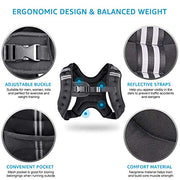 Weighted Vest Weight Vest for Men Women Kids Weights Included, Body Weight Vests Adjustable for Running, Training Workout, Jogging, Walking