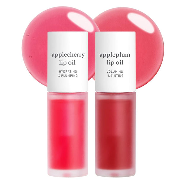 NOONI Korean Hydrating Lip Oil - Appleberry | Long-Lasting, Moisturizing, Plumping, Revitalizing for Dry Lips, Waterproof, No Peel Off, Hydrating, Nourishing Crystal Clear, 0.12 FL Oz