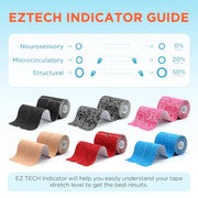 OK TAPE PRO Original Kinesiology Tape Pre-Cut Strips, Latex Free Elastic Athletic Tape Roll, 2in×16ft 2Rolls,Beige+Beige