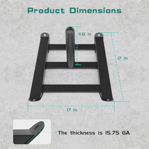 Moricher Weight Sled with Harness, Heavy Duty Fitness Strength Training Sled Workout Sled for Athletic Exercise and Speed, Suitable for 1" and 2" Weight Plates