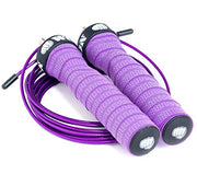 WOD Nation Attack Speed Jump Rope : Adjustable Jumping Ropes : Unique Two Cable Skipping Workout System : One Thick and One Light 11 Foot Cable : Perfect for Double Unders : Men and Women