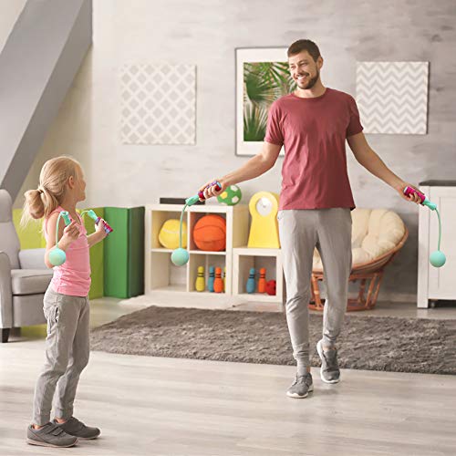 Jump Rope, Weighted Ropeless Skipping Rope for Fitness, Tangle-Free Rapid Speed Cordless Jump Rope Workout for Men, Women, Children…