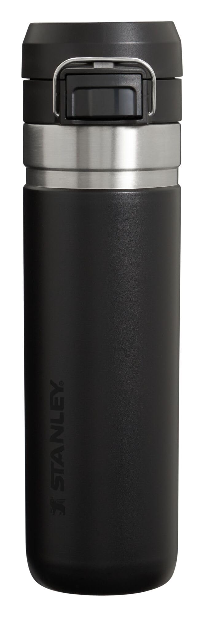 Stanley Quick Flip GO Water Bottle 36 oz | Push Button Lid | Leakproof and Packable for Travel and Sports | Insulated Stainless Steel | BPA-Free | Charcoal