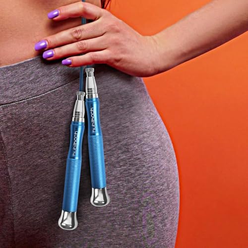 Speed Weighted Jump Rope with Secure Lock Mechanism, 360° Smooth Swivel, Non-Slip Matte Textured Handles, Features 2 Performance Cords for Effective Fitness Workouts