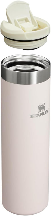 Stanley AeroLight Transit Bottle 20 oz | Locking Drink Through Lid | Leak Resistant Water Bottle or Coffee Travel Mug | Lightweight Insulated Stainless Steel | BPA-Free | Rose Quartz