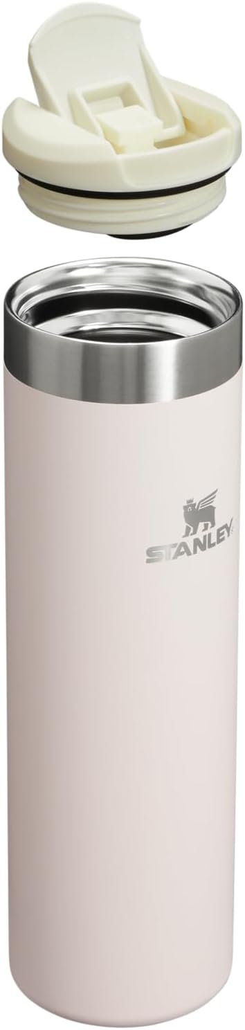 Stanley AeroLight Transit Bottle 20 oz | Locking Drink Through Lid | Leak Resistant Water Bottle or Coffee Travel Mug | Lightweight Insulated Stainless Steel | BPA-Free | Rose Quartz