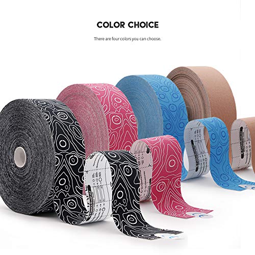 (2in X 103 Feet) OK TAPE PRO Bulk Kinesiology Tape, Original Elastic Latex Free Kinesiology Therapeutic Tape, Free Cut Printed