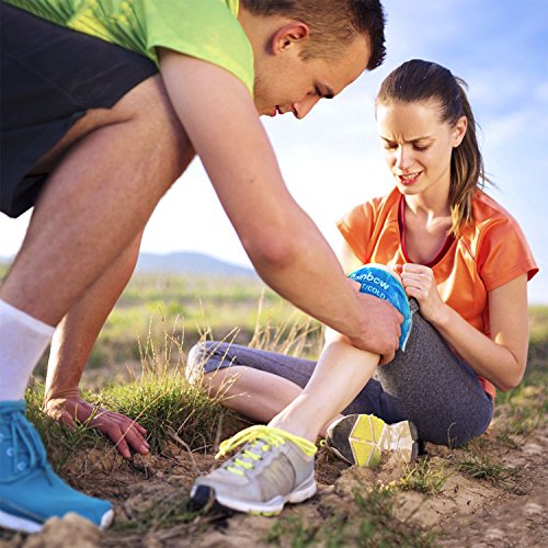 Soft Ice Packs Reusable Gel Pack 2, Hot and Cold Gel Ice Packs for Injuries, Headaches, Joint Pain Relief, Comfort Ice Pack Flexible Therapy on Neck, Ankle, Knee, Leg, Shoulder, Elbow, Wrist, Feet