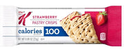Kellogg K Pastry Crisps Variety Pack, 60 Count – Strawberry & Blueberry, 100 Calorie Snack Bars + MOOCHI Reusable Water Bottle- Custom bundled by MOOCHI