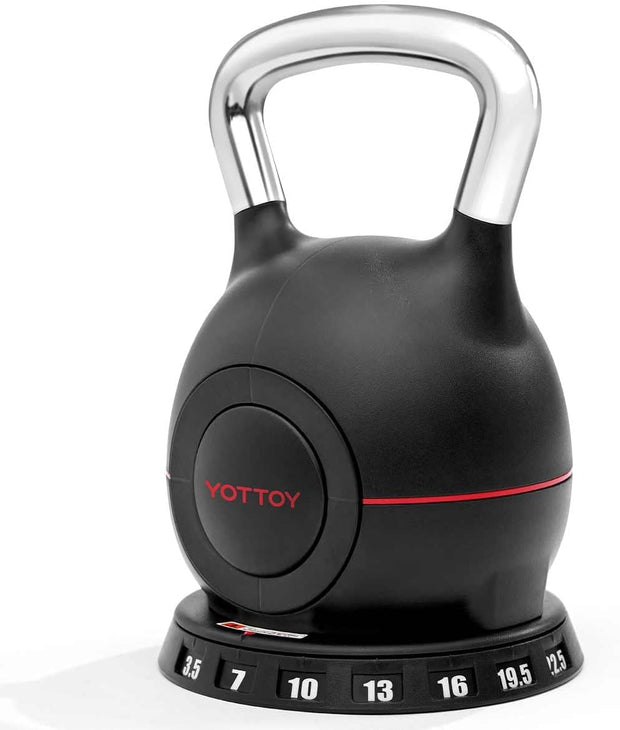 YOTTOY Adjustable Kettlebell,3.5-22.5LB Kettlebells Adjustable Set,Strength Training Kettlebells for Home Gym