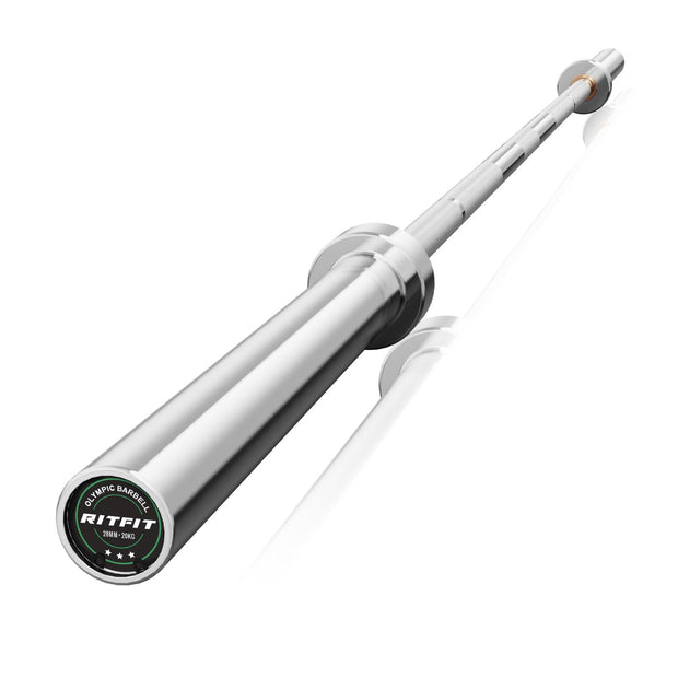 RITFIT 7FT Olympic Barbell for Strength and Weightlifting Training - 2 Inch Olympic Bar for Squat, Deadlift, Bench Press, Curl, Overhead Press - 500lbs/1000lbs/1500lbs Capacity