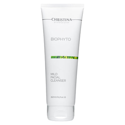 -CHRISTINA- Biophyto Mild Facial Cleanser with Green Tea and Cucumber Extracts - 250 ml - Soapless Gentle Face Wash and Daily Facial Cleanser for All Skin Types