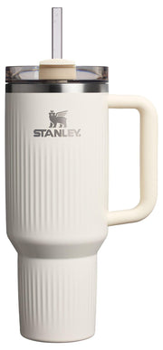STANLEY Quencher H2.0 Tumbler with Handle and Straw 40 oz | Flowstate 3-Position Lid | Cup Holder Compatible for Travel | Insulated Stainless Steel Cup | BPA-Free | Black Chroma