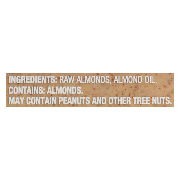 MaraNatha Natural Creamy Raw Almond Butter, 16 Ounce Jar