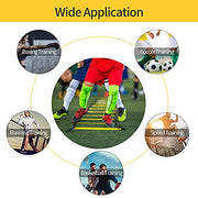 1/2/4 Pack 12 Rungs Agility Ladder Set, Training Ladder with Steel Stakes and Carry Bag for Soccer, Speed Fitness Feet Training