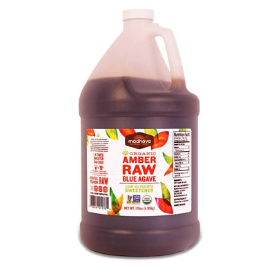 Madhava Amber Raw Agave Honey, 176 Ounce -- 4 per case.