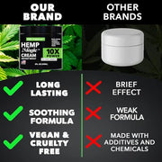 Super Natural Goods Hemp Cream Maximum Strength (8oz) Hemp Oil & Arnica, Soothes Discomfort on Joint Muscle Shoulder Hip Neck Knee & Back Support. All Soothing Cream. Instant Menthol Rub