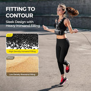 PACEARTH Adjustable Weight Vest 4-10lbs / 11-20lbs / 20-32lbs X-Shape Weighted Vest for Women and Men, Home Workout Ironsand Vest with Zipper Pouch and 6 Weight Packs, Available in Pink, Gray, Black