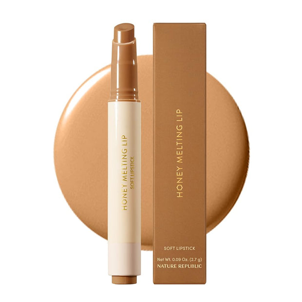 Nature Republic HONEY MELTING LIP PLUMPING (11 PINK) SOFT LIP STICK Tint & Plump Hydrating Gloss, Moisturizing balms, Volumizing formula & Sheer tint, Glowy Finish, korean make up