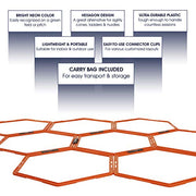 Yes4All Hex Agility Rings/Speed Rings with Carrying Bag – Hexagon Rings, Agility Hurdles for Agility Footwork Training