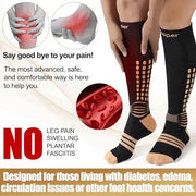 NEENCA Copper Compression Socks, Medical Knee-High Graduated Stockings, Ankle Support for Injury Recovery & Pain Relief, Women & Men Circulation, Swelling, Travel, Pregnancy, Flying—1 Pair, 20-30 mmHg