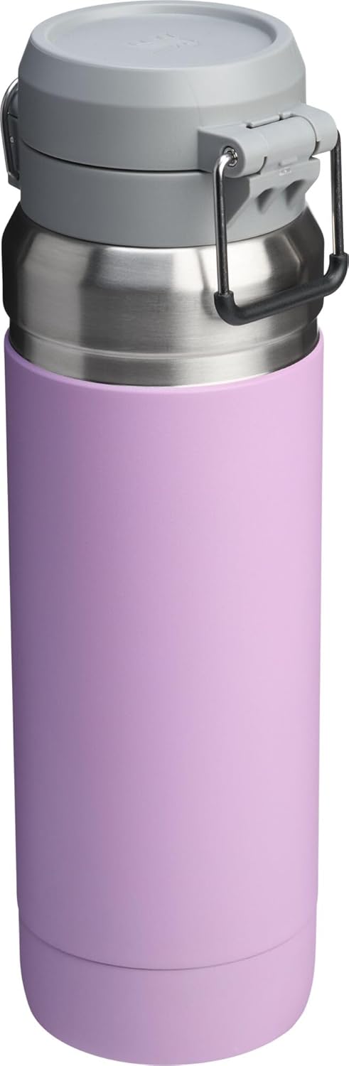 Stanley Quick Flip GO Water Bottle 36 oz | Push Button Lid | Leakproof and Packable for Travel and Sports | Insulated Stainless Steel | BPA-Free | Lilac