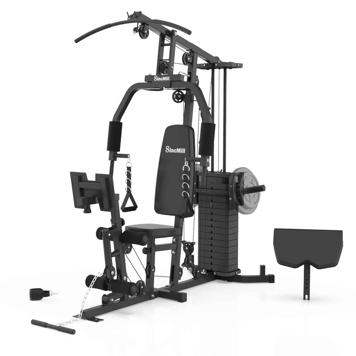 Home Gym SCM-1148L 148LB Multifunctional Full Body Home Gym Equipment for Home Workout Equipment Exercise Equipment Fitness Equipment SincMill