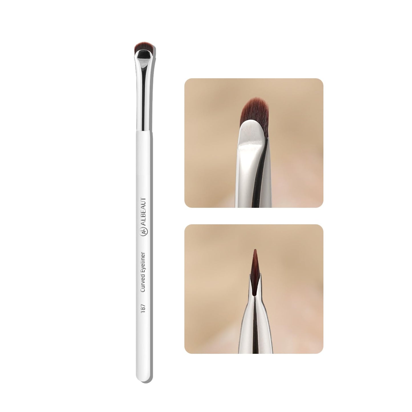 Concealer Brush, Angled Under Eye Makeup Small Foundation Precision Face Blending Brush (193 concealer brush)