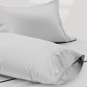 TEXAS LINEN CO. 100% Egyptian Cotton Sheets King Size Set - 1200 Thread Count Egyptian Cotton Luxury Sheets King Size, 17" Deep Pocket, Soft, Cooling Sateen Weave Hotel Quality Bedding Set - White