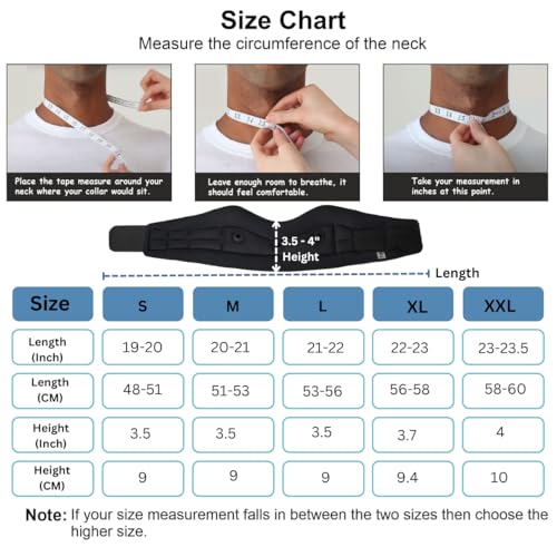 Wonder Care Neck Brace for Sleeping Cervical Collar Adjustable Neck Support Brace Relief Cervical Spine Pressure Ideal for Travel, Office Workers & Neck Injury Recovery, X-Large