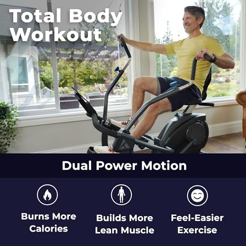 Teeter FreeStep Recumbent Cross Trainer Stepper, Zero-Impact Exercise Bike Alternative w/Patented Physical Therapy Stride, Up to 350lb, Free App w/Trainer Workouts