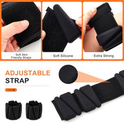 Weighted Vest, 6 lb Weight Vest with Reflective Stripe, 2 Pair of 1 lb Wrist & Ankle Weights Set for Men Women Adjustable for Workout, Strength Training, Running, Fitness, Muscle Building