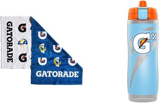 Gatorade Los Angeles Rams Towel Gx Bottle, Light Blue