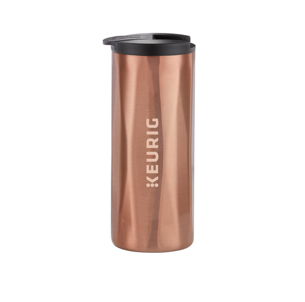 Keurig Stainless Steel Insulated Coffee Travel Mug, Fits Under Any Keurig K-Cup Pod Coffee Maker, 12 Oz, Stainless Steel