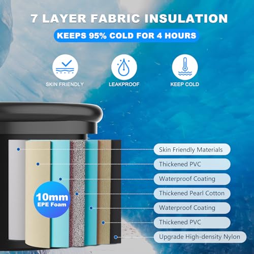 XXL Oval Ice Bath Tub for Cold Plunge, Portable Ice Pod with Lid, 148Gal Inflatable Cold Plunge Tub with 2 Drain Valves for Chiller Connection, Cold Therapy Recovery, Indoor Outdoor Use