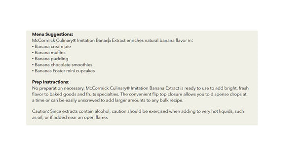 McCormick Culinary Imitation Banana Extract, 16 fl oz - One 16 Fluid Ounce Bottle of Banana Flavoring Extract, Perfect for Baking, Keto, Beverages and More