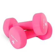 Yes4All Neoprene Coated Dumbbell Hand Weight Sets of 2 - Multiple Weight Options with 15 Colors, Anti-roll, Anti-Slip, Hexagon Shape