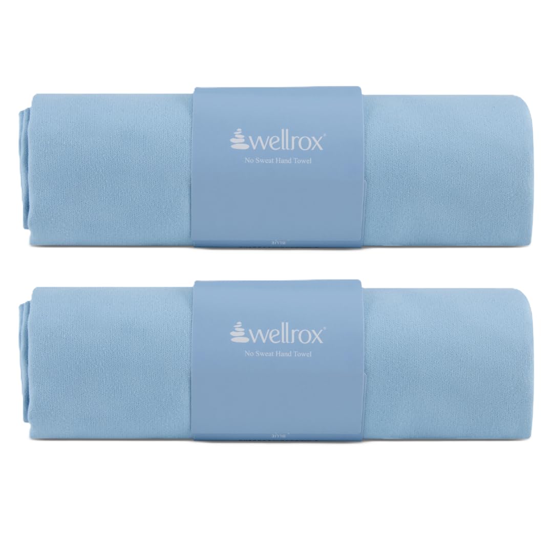 Microfiber Yoga Hand Towel – Super Soft, Quick-Dry, Non Slip Yoga Towel for Hot Pilates, Gym & Workouts (26.5" x 16", Rose)