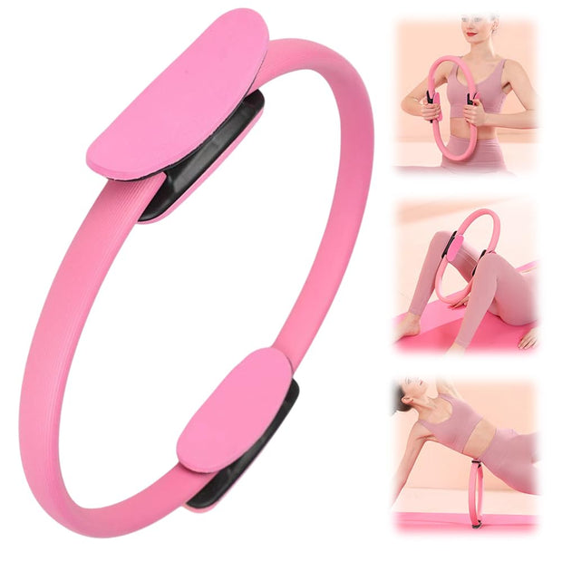 Pilates Ring Fitness Trainer, 2025 New Pilates Circles for Workouts Beginners Men Women,Yoga Rings Home Exercise Equipment Fitness Circle for Toning Arm Thigh