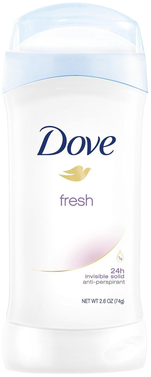 Dove Invisible Solid Antiperspirant Deodorant Stick for Women, Powder, For All Day Underarm Sweat & Odor Protection 2.6 oz 2 Count