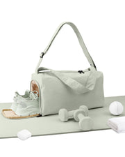 Small Gym Bag for Women with Shoes Compartment, Stylish Duffle Travel Bag for Plane, Lightweight Duffle Bag for Women & Men, Sport Gym Tote Bag with Wet Pocket for Yoga, Pilates, Swimming